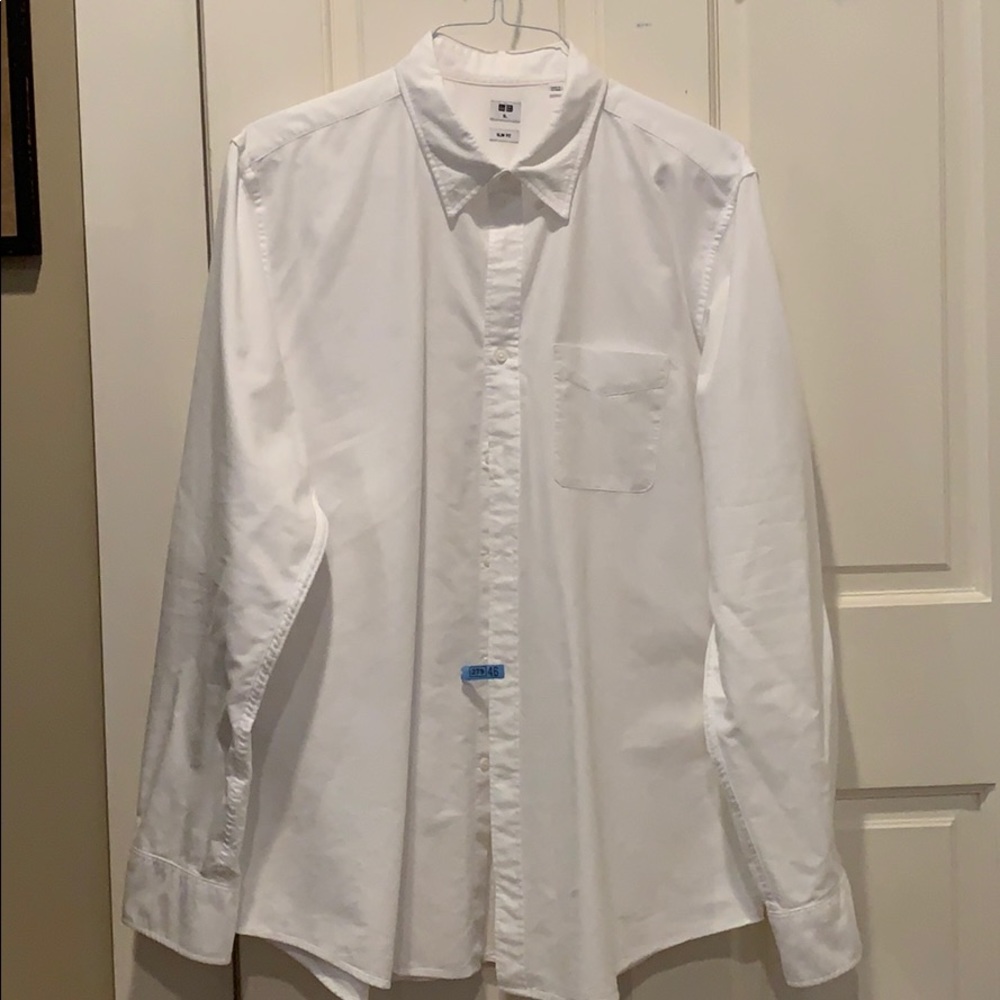 White button down dress shirt.